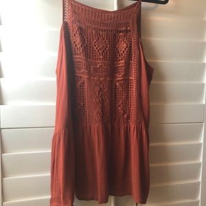 burnt orange Boho shirt